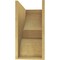 Ekena Millwork 11"W x 22"D x 22"H Classic Ridgewood Rough Cedar Woodgrain TimberThane Corbel, Primed Tan CORUR11X22X22RIDRCPR - alternate 3